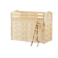 Maxtrix Twin Mid Loft Bed With Angled Ladder + Storage -Babyletto Store KATCHING NC 714f9321 24ea 4131 88fb ac9b127df8fc