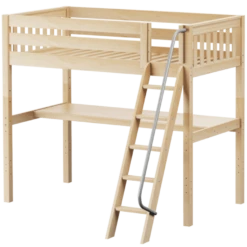 Maxtrix Twin XL High Loft Bed With Angle Ladder + Desk 17 Maxtrix Twin XL High Loft Bed With Angle Ladder + Desk -Babyletto Store KNOCKOUT1 NS