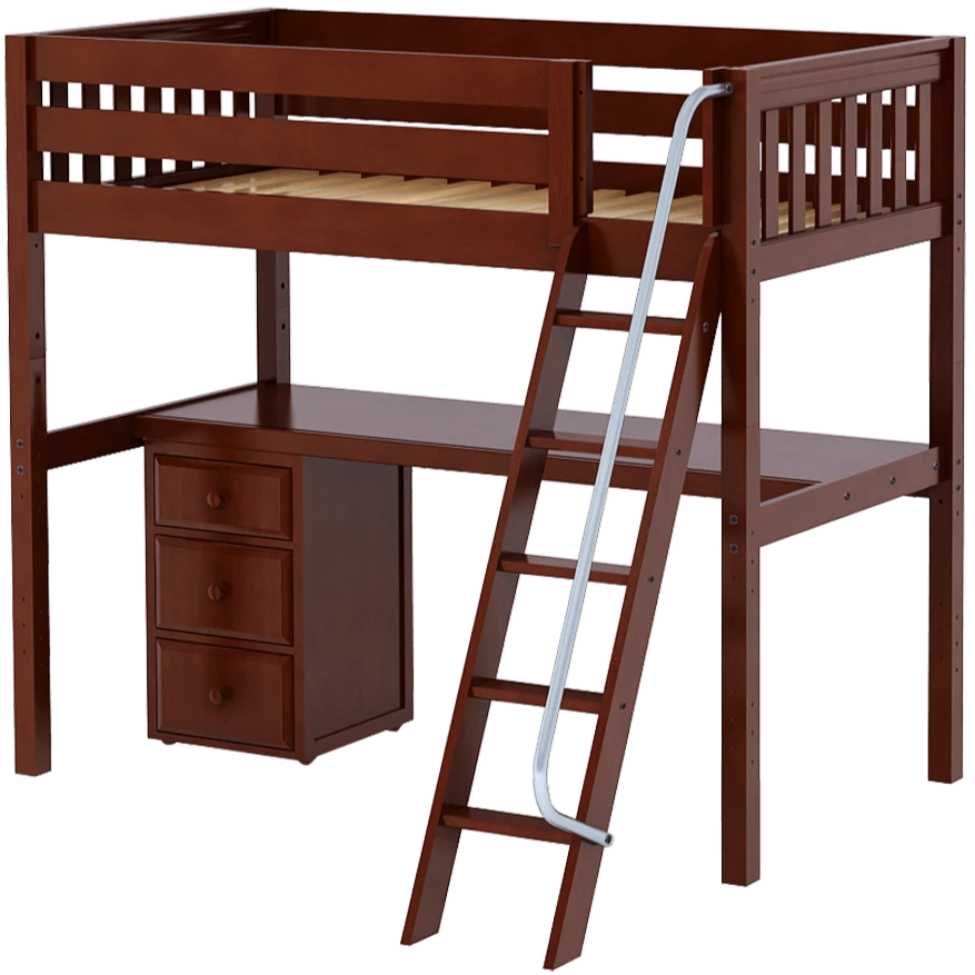 Maxtrix Twin XL High Loft Bed With Angle Ladder + Desk 7 Maxtrix Twin XL High Loft Bed With Angle Ladder + Desk - Image 5