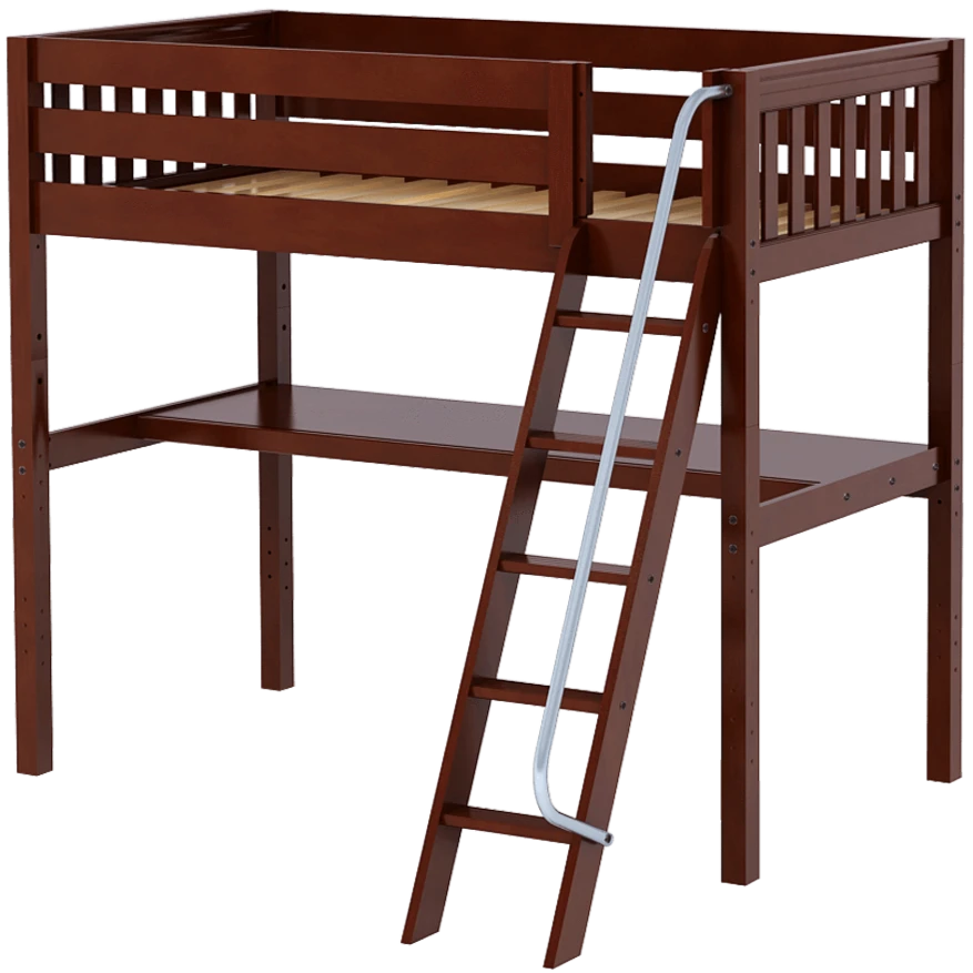 Maxtrix Twin XL High Loft Bed With Angle Ladder + Desk 3 Maxtrix Twin XL High Loft Bed With Angle Ladder + Desk