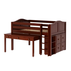 Maxtrix Full Low Loft Bed With Straight Ladder, Storage + Long Desk 11 Maxtrix Full Low Loft Bed With Straight Ladder, Storage + Long Desk -Babyletto Store LARGE10 CC c946e9fe 6483 4e40 a217 cfea896b7860