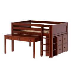 Maxtrix Full Low Loft Bed With Straight Ladder, Storage + Long Desk 8 Maxtrix Full Low Loft Bed With Straight Ladder, Storage + Long Desk -Babyletto Store LARGE10 CP a384ec6e 82e6 48c2 98ed 1a885929a11e