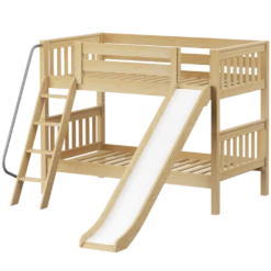 Maxtrix Twin Low Bunk Bed With Slide