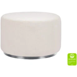 Babyletto Tuba Swivel Gliding Ottoman -Babyletto Store M10185PCMEW White Background Main Greenguard 00