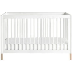 Babyletto Gelato 4-in-1 Convertible Crib With Toddler Bed Conversion Kit -Babyletto Store M12901WNX White Background 02 1e7e70be 7387 44ca b7d9 d2dd0f7d8bc1