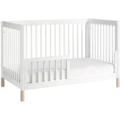 Babyletto Gelato 4-in-1 Convertible Crib With Toddler Bed Conversion Kit -Babyletto Store M12901WNX White Background 03 75d434a2 08bc 4144 9489 b1bf6df5d8c0