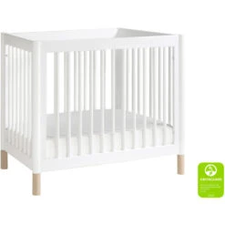 Babyletto Gelato 4-in-1 Convertible Mini Crib -Babyletto Store M12998WNX White Background Main Greenguard 00 b43de15a 6d88 4c2b a73b e721d803d872