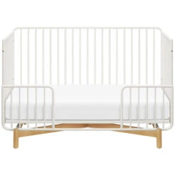 Babyletto Bixby 3-in-1 Convertible Metal Crib With Toddler Bed Conversion Kit -Babyletto Store M15101RWB White Background 03 0eca427b db31 4aaf ab09 388c7666ff47