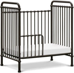 Namesake Abigail 3-in-1 Convertible Mini Crib 15 Namesake Abigail 3-in-1 Convertible Mini Crib -Babyletto Store M15598UR White Background 03