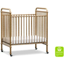 Namesake Abigail 3-in-1 Convertible Mini Crib 23 Namesake Abigail 3-in-1 Convertible Mini Crib -Babyletto Store M15598VG White Background Main Greenguard 00
