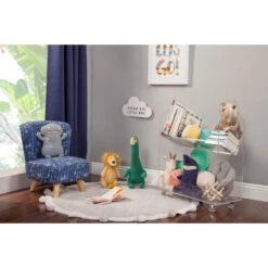 Babyletto Presto Acrylic Bookcase & Cart -Babyletto Store M15614K Lifestyle Main 02 50b39df8 5834 4f4a 8d66 651febf920b6