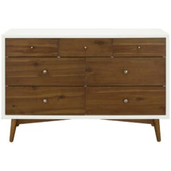 Babyletto Palma 7-Drawer Assembled Double Dresser -Babyletto Store M15916RWNL White Background 01 b3cbb2cb 9488 4b7b aa05 9bb88de92600