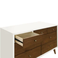 Babyletto Palma 7-Drawer Assembled Double Dresser -Babyletto Store M15916RWNL White Background 02 00031da3 219a 46ae b8aa 6bd55f9f800c