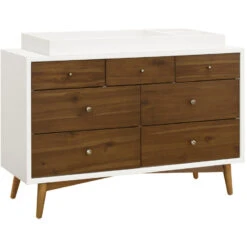 Babyletto Palma 7-Drawer Assembled Double Dresser -Babyletto Store M15916RWNL White Background 03 3e5f4f3b f6dd 454f b915 abe6989e91e5