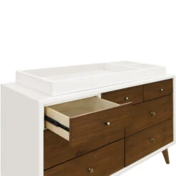 Babyletto Palma 7-Drawer Assembled Double Dresser -Babyletto Store M15916RWNL White Background 05 f5e7563f be44 4e10 a37a f612b40812d1