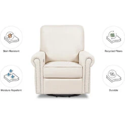 Namesake Linden Power Recliner -Babyletto Store M19287PCMEW White Background 02 e5401ed6 fc49 4185 a97b b6c4181e8db2