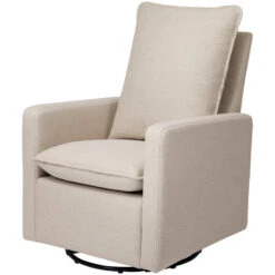 Babyletto Cali Pillowback Swivel Glider -Babyletto Store M20987PBEW White Background 03