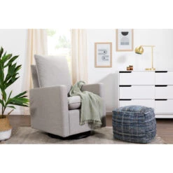 Babyletto Cali Pillowback Swivel Glider -Babyletto Store M20987PGEW Lifestyle Main 06