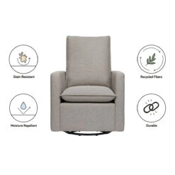 Babyletto Cali Pillowback Swivel Glider -Babyletto Store M20987PGEW White Background 02