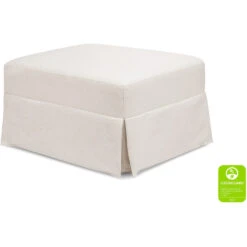 Namesake Crawford Gliding Ottoman 19 Namesake Crawford Gliding Ottoman -Babyletto Store M21785PCMEW White Background Main Greenguard 00