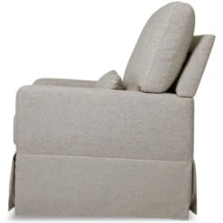 Namesake Crawford Pillowback Comfort Swivel Glider 28 Namesake Crawford Pillowback Comfort Swivel Glider -Babyletto Store M21787PGEW White Background 03