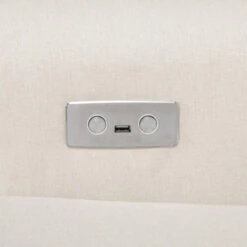 Namesake Harbour Electronic Recliner & Swivel Glider With USB Port 28 Namesake Harbour Electronic Recliner & Swivel Glider With USB Port -Babyletto Store M21987PCMEW White Background 06