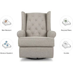 Namesake Harbour Electronic Recliner & Swivel Glider With USB Port 33 Namesake Harbour Electronic Recliner & Swivel Glider With USB Port -Babyletto Store M21987PGEW White Background 02