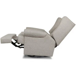 Namesake Harbour Electronic Recliner & Swivel Glider With USB Port 35 Namesake Harbour Electronic Recliner & Swivel Glider With USB Port -Babyletto Store M21987PGEW White Background 04