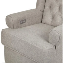 Namesake Harbour Electronic Recliner & Swivel Glider With USB Port 36 Namesake Harbour Electronic Recliner & Swivel Glider With USB Port -Babyletto Store M21987PGEW White Background 05