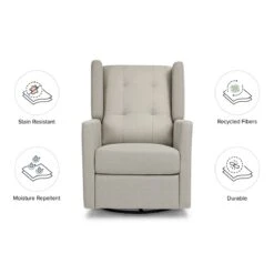 Franklin & Ben Austen Recliner And Swivel Glider 26 Franklin & Ben Austen Recliner And Swivel Glider -Babyletto Store M22087PGET White Background 02