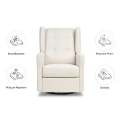 Franklin & Ben Austen Recliner And Swivel Glider 35 Franklin & Ben Austen Recliner And Swivel Glider -Babyletto Store M22087PNET White Background 02