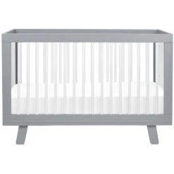 Babyletto Hudson 3-in-1 Convertible Crib With Toddler Bed Conversion Kit -Babyletto Store M4201GW White Background 02 dc39b6dd 92e0 4b4b 830f cc92c10b9f82