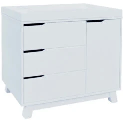 Babyletto Hudson 3-Drawer Changer Dresser With Removable Changing Tray -Babyletto Store M4223W White Background Main 00 c7d73790 2caa 4796 9027 a31e892a56ca