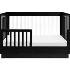 Babyletto Harlow 3-in-1 Convertible Acrylic Crib With Toddler Bed Conversion Kit -Babyletto Store M8601KB White Background 04 c261d7f0 0619 4668 99e1 b1eb9b1fbb47