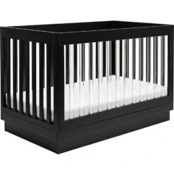 Babyletto Harlow 3-in-1 Convertible Acrylic Crib With Toddler Bed Conversion Kit