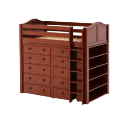 Maxtrix Twin High Loft Bed With Straight Ladder + Storage 29 Maxtrix Twin High Loft Bed With Straight Ladder + Storage -Babyletto Store MASTER2 CC 627cfe98 a666 4eae 99d3 4b4e6425db7e