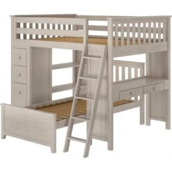 Jackpot Deluxe Mayfair Full Over Twin L-Shape Bunk With Desk + Storage 16 Jackpot Deluxe Mayfair Full Over Twin L-Shape Bunk With Desk + Storage -Babyletto Store MAYFAIR1STONELEFT 1 956108b7 38bf 4325 a211 bd0bdad9e000