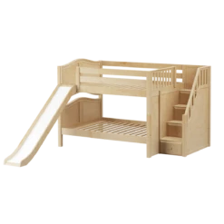 Maxtrix Full Low Bunk Bed With Stairs + Slide -Babyletto Store MOUNTAIN NC