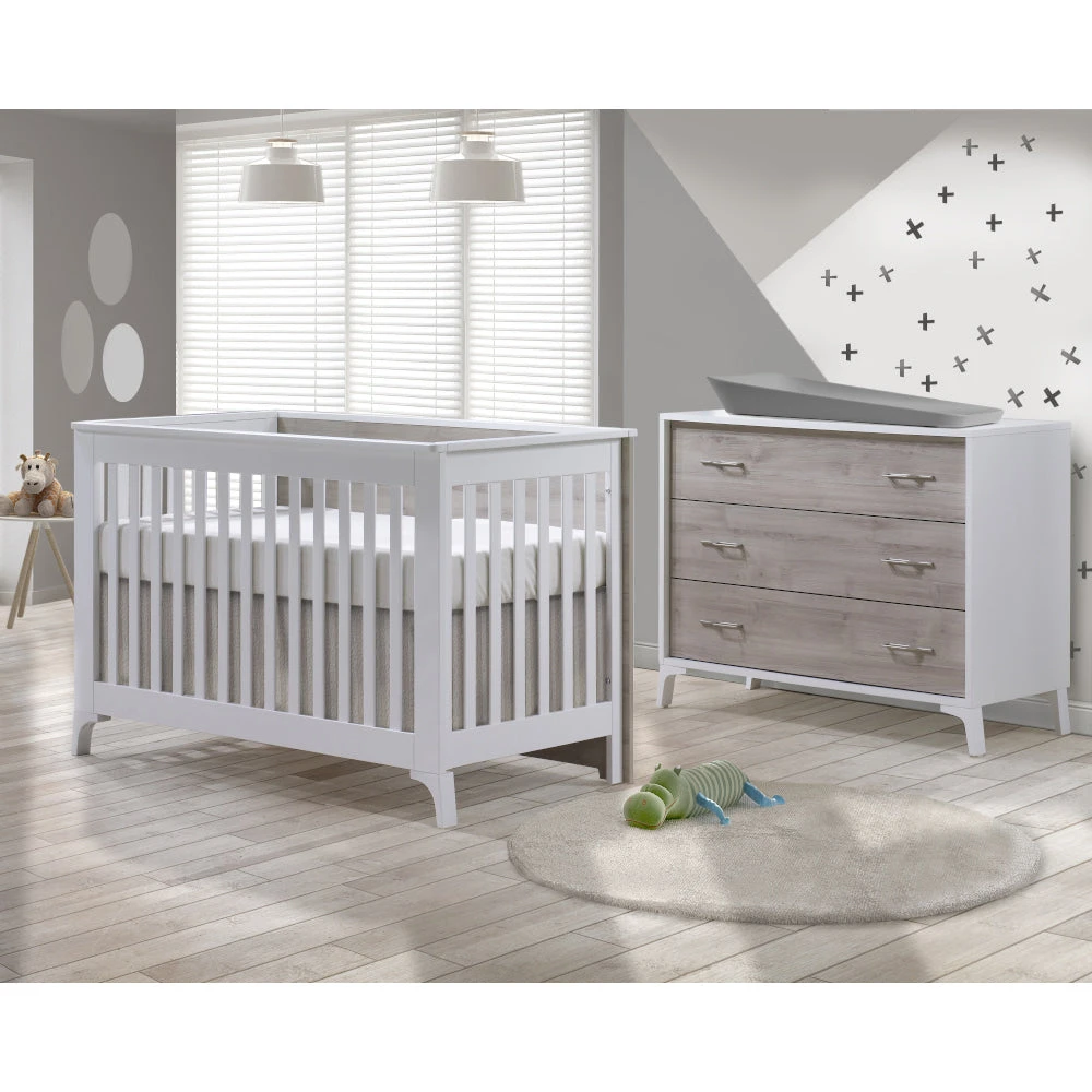 Tulip Metro Convertible Crib + 3-Drawer Dresser XL 6 Tulip Metro Convertible Crib + 3-Drawer Dresser XL - Image 4