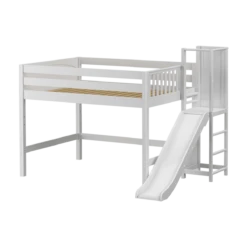 Maxtrix Full Mid Loft Bed With Slide Platform -Babyletto Store NICHE WP c4bb03bc 04c6 47fa aa89 fa207aa520b7