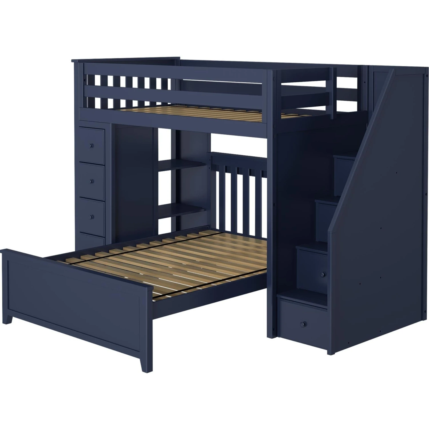 Jackpot Deluxe Oxford Staircase Loft Bed Storage + Twin Bed 4 Jackpot Deluxe Oxford Staircase Loft Bed Storage + Twin Bed - Image 2