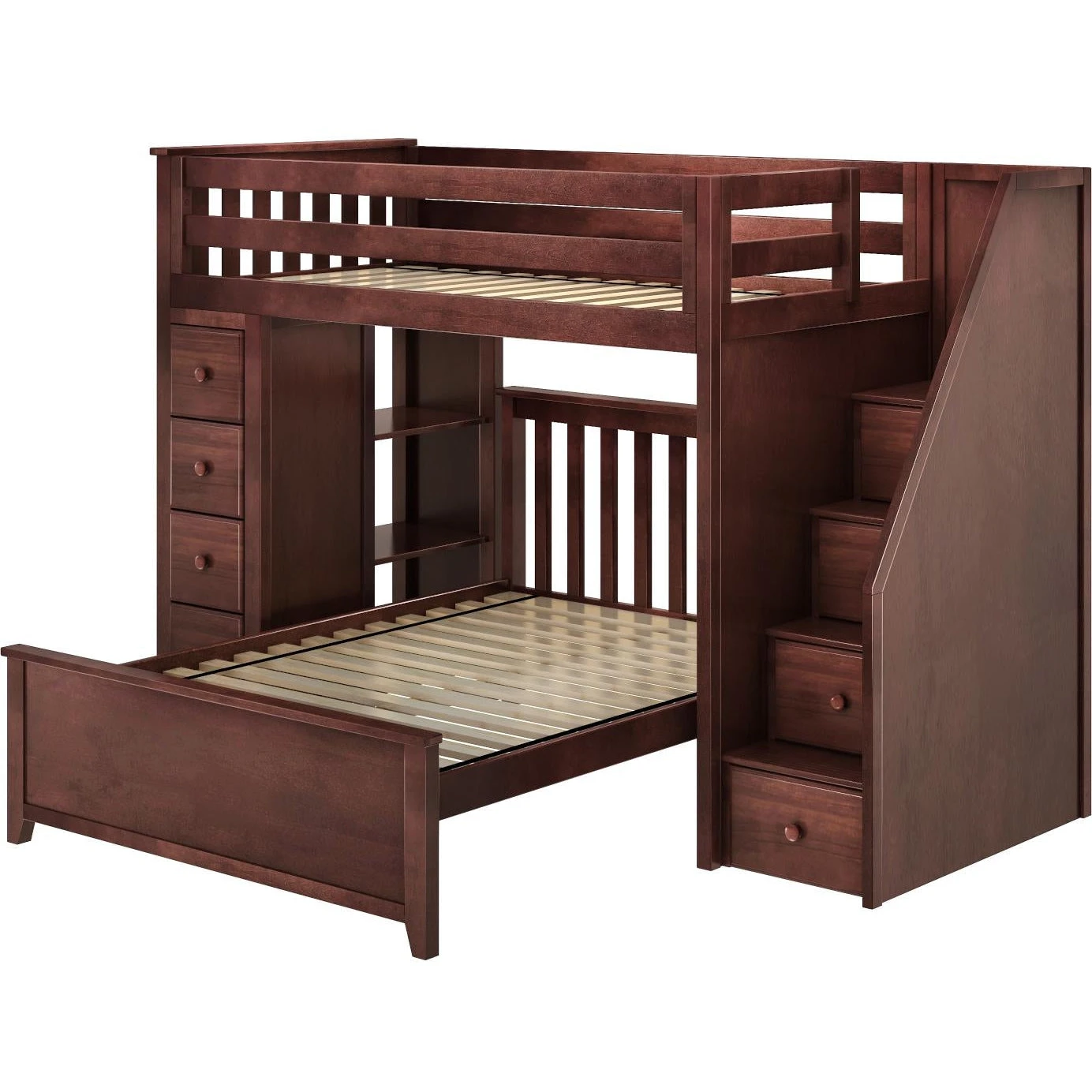 Jackpot Deluxe Oxford Staircase Loft Bed Storage + Twin Bed 5 Jackpot Deluxe Oxford Staircase Loft Bed Storage + Twin Bed - Image 3