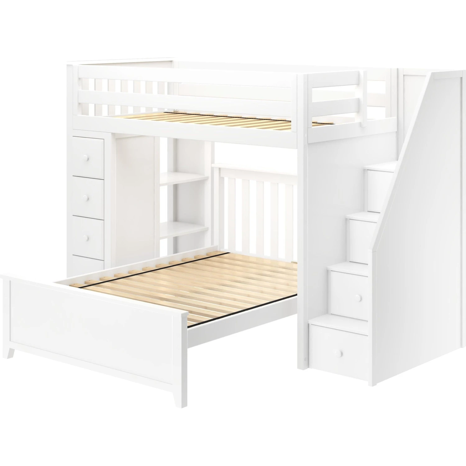 Jackpot Deluxe Oxford Staircase Loft Bed Storage + Twin Bed 3 Jackpot Deluxe Oxford Staircase Loft Bed Storage + Twin Bed