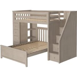 Jackpot Deluxe Oxford Staircase Loft Bed Storage + Twin Bed 12 Jackpot Deluxe Oxford Staircase Loft Bed Storage + Twin Bed -Babyletto Store Oxford1wStaircaseOnRightStoneRight 1681b2af a03f 4dfd 8bc8 2e31f790a090