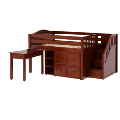 Maxtrix Full Low Loft Bed With Stairs, Storage + Desk 26 Maxtrix Full Low Loft Bed With Stairs, Storage + Desk -Babyletto Store PERFECT4 CC a28e8f12 00ca 475f aad6 ff239e501074
