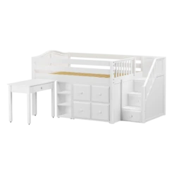 Maxtrix Full Low Loft Bed With Stairs, Storage + Desk 36 Maxtrix Full Low Loft Bed With Stairs, Storage + Desk -Babyletto Store PERFECT4 WC d09032d2 fee1 4dd2 91b5 2e4bf7e6b07a