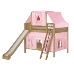 Maxtrix Full Medium Bunk Bed With Angled Ladder, Curtain, Top Tent + Slide 27 Maxtrix Full Medium Bunk Bed With Angled Ladder, Curtain, Top Tent + Slide -Babyletto Store QUACK23 NC