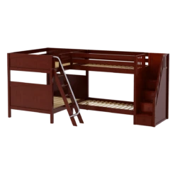 Maxtrix Full High Corner Bunk Bed With Ladder + Stairs - R -Babyletto Store QUANTUM CP a801f543 3bb7 444d 98fe ae3e356b2cee