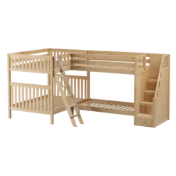 Maxtrix Full High Corner Bunk Bed With Ladder + Stairs - R -Babyletto Store QUANTUM NS 9a3b74b9 9491 4fec ba62 fc4fa7b136b4