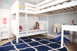 Maxtrix Twin High Corner Loft Bunk Bed With Ladder + Stairs - R -Babyletto Store RD1AUFI 1553019846065